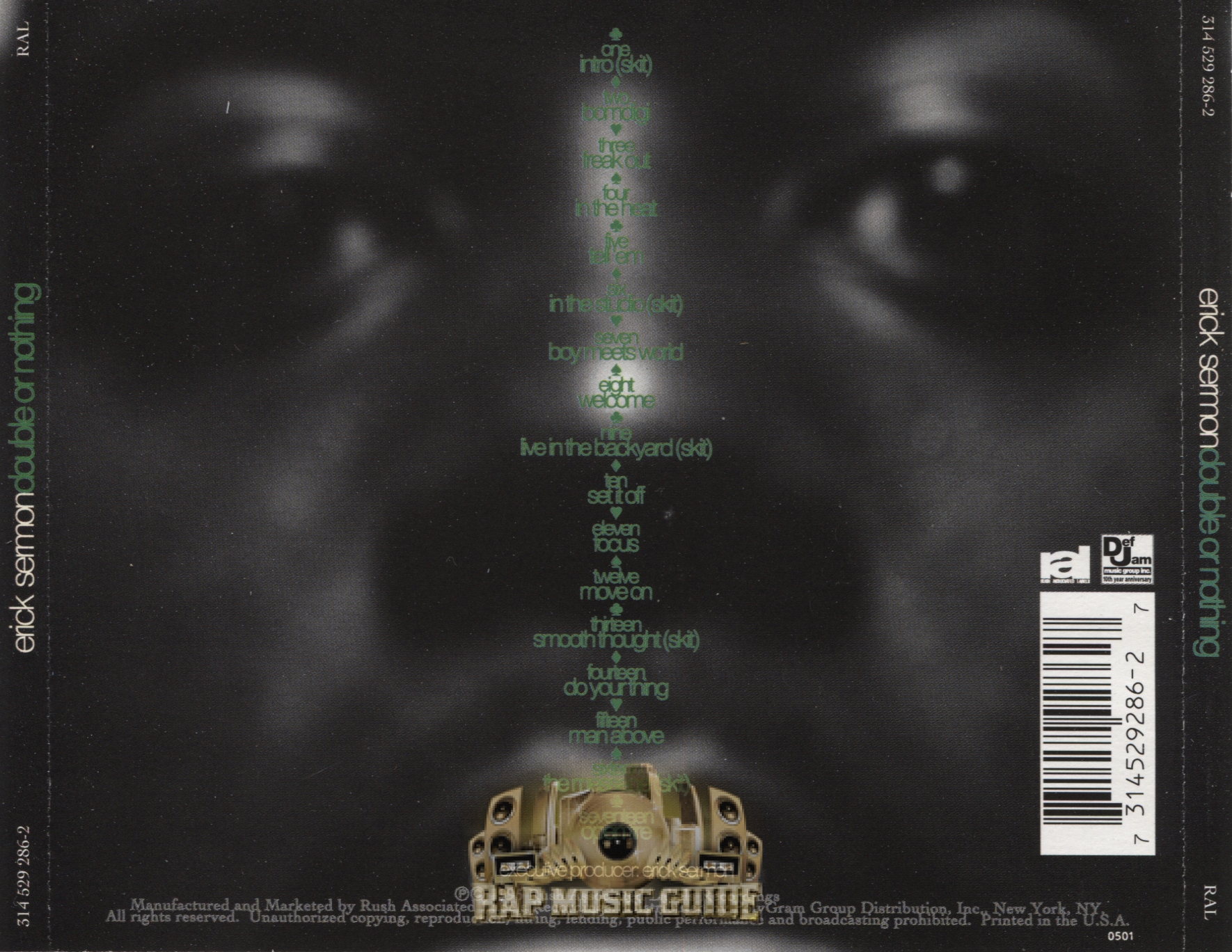 Erick Sermon Double Or Nothing CD Rap Music Guide
